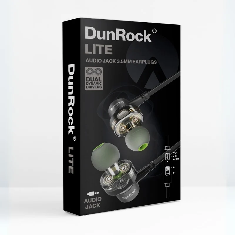 DunRock Lite – kabelgebundene Ohrhörer – USB C oder Audiokabel (3.5-mm-Klinke)