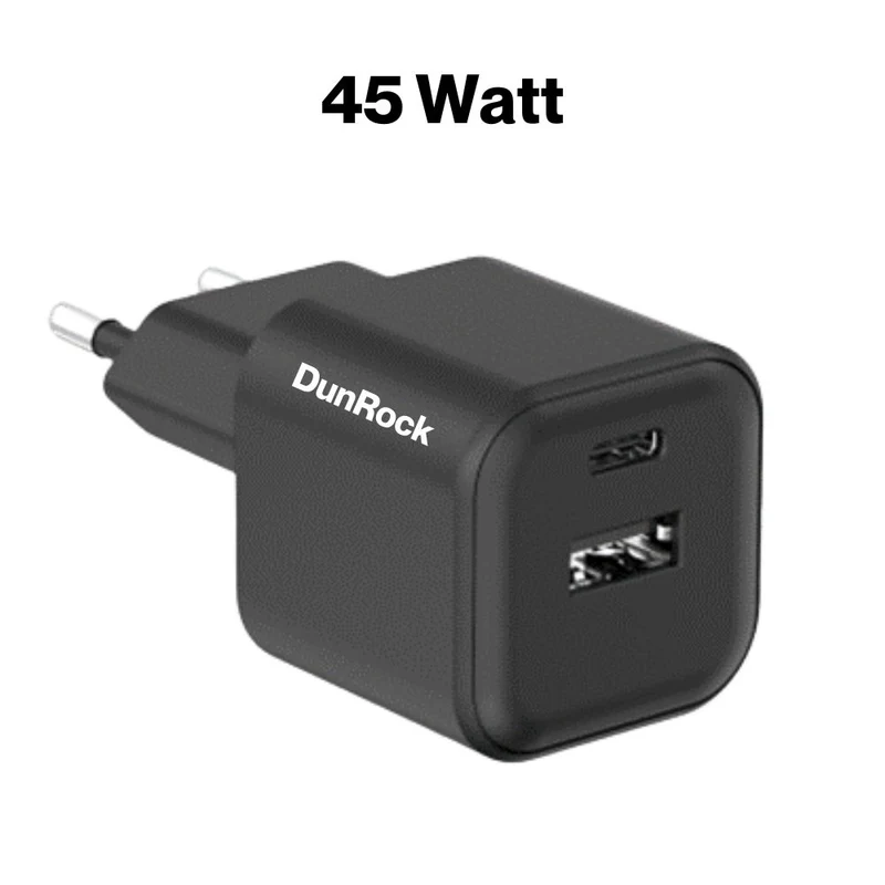DunRock Charge – Ladeadapter USB C und USB A – 45 W