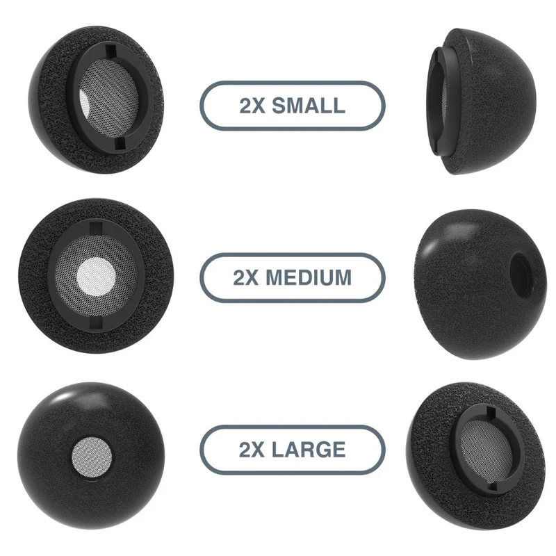 Schaumstoff-Ohrstöpsel für Samsung Galaxy Buds3 Pro – Schwarz