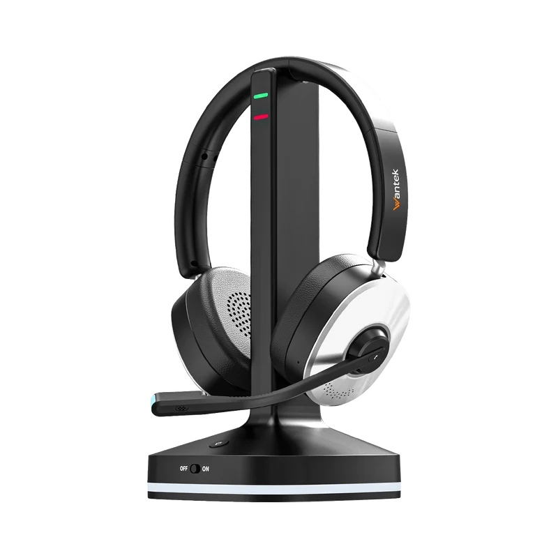 Wantek® 162BTC Wireless Headset with Microphone for Work