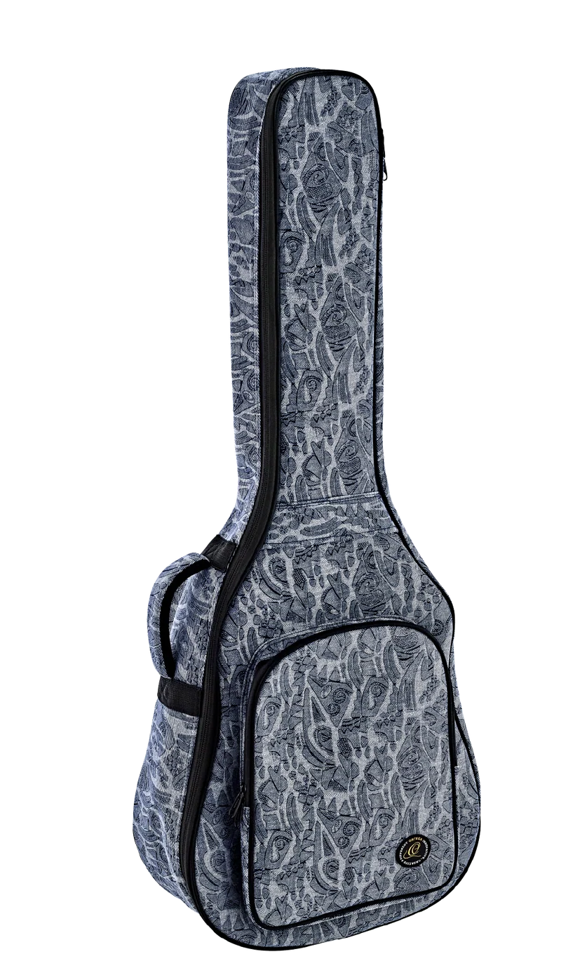 Gig-Bag Western-Git. Ortega Dreadnought Blue Jeans Style - 10mm Polsterung