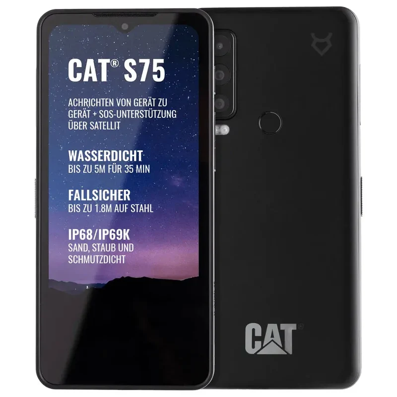 Neuware Unversiegelt CAT S75, Dual Sim, 6 GB, 128 GB, Schwarz