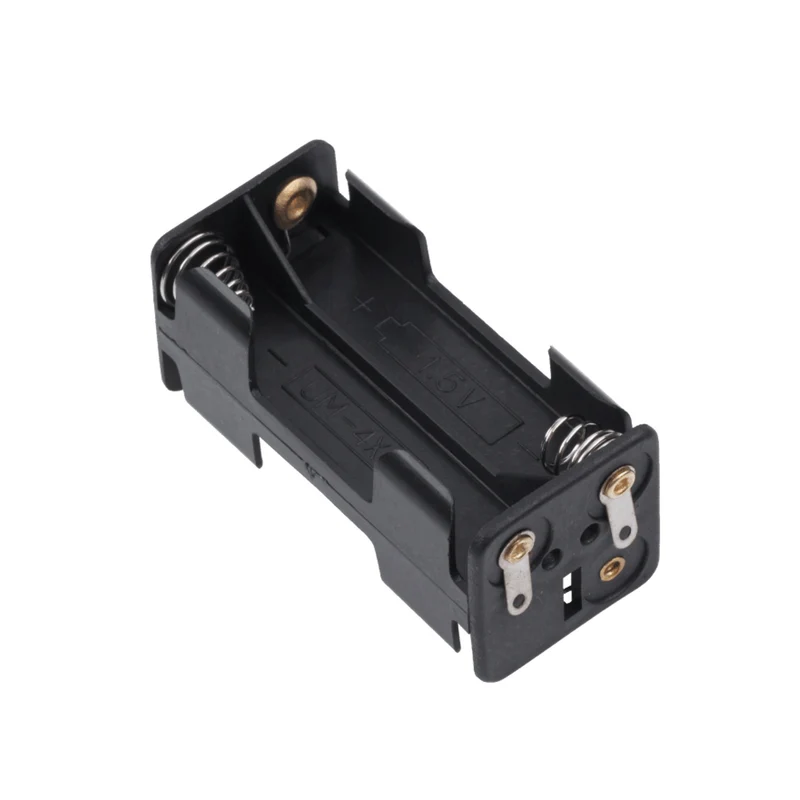 Batteriekorb 4xAA quadratisch in Kunststoff schwarz GNI0050