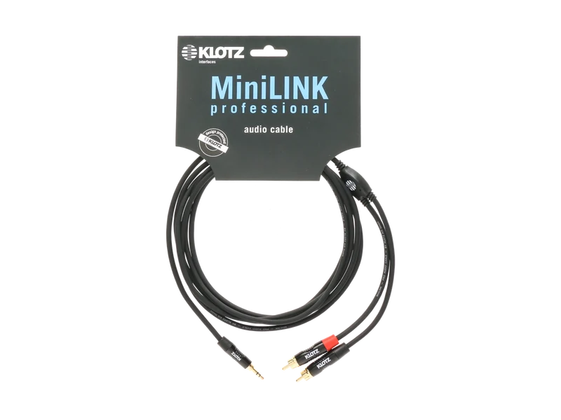Klotz MiniLink Pro TRS 3,5 mm - 2x Cinch (RCA) Y-Kabel 6m KY7-600
