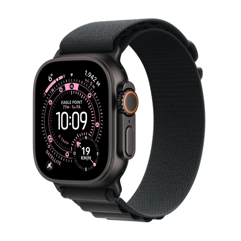 Apple Watch Ultra 3 Cell Black Tit Alp Loop - S