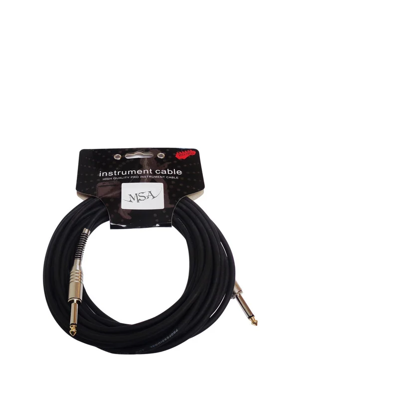Instrumentenkabel MSA 6m schwarz, gerade/gerade KAB56