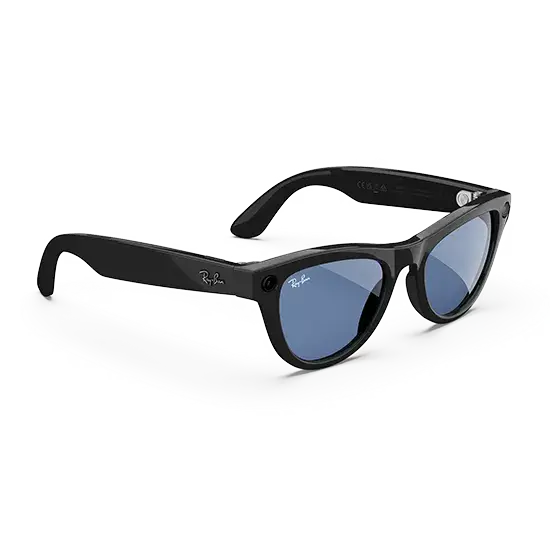 Ray-Ban Meta Skyler Gen1 AI Glasses - Black/Cerulean Blue Transitions