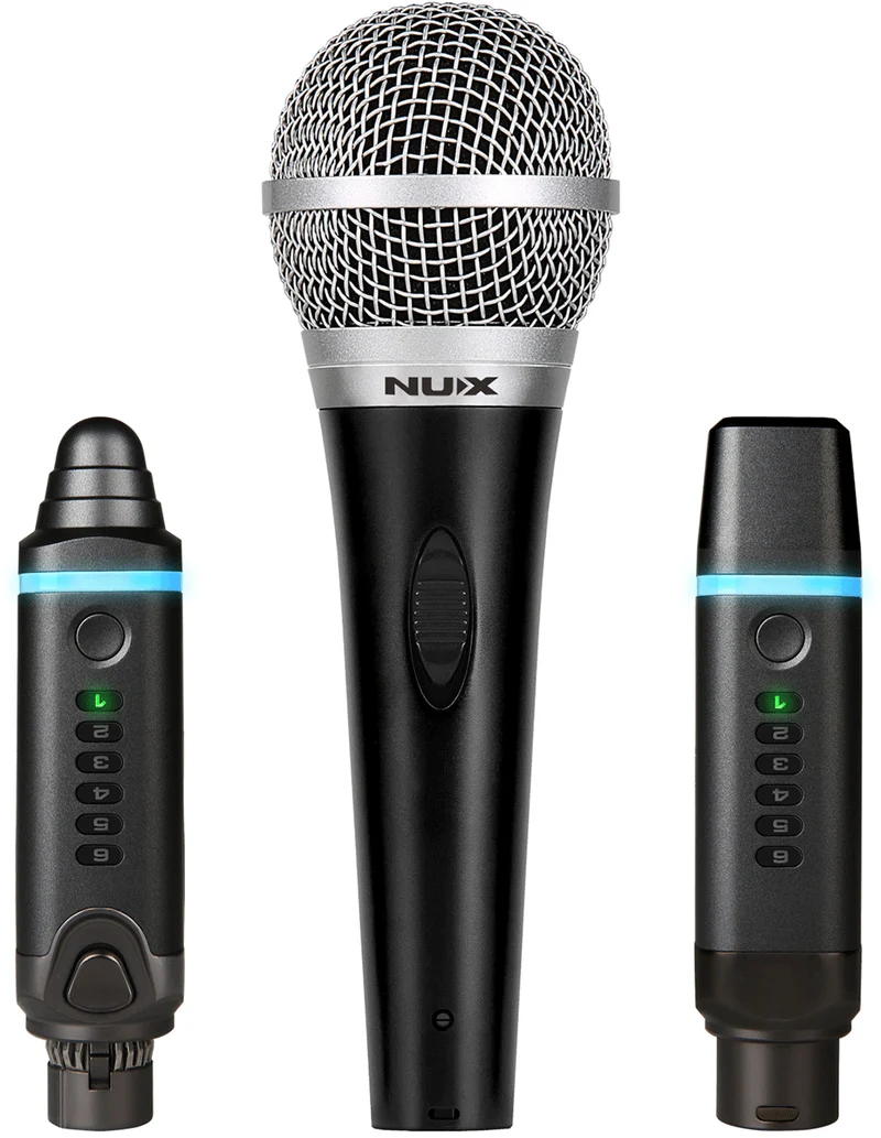 NUX Wireless-Bundle mit Micro - 2,4 GHz - 6 Kanal Funkmikrofonsystem