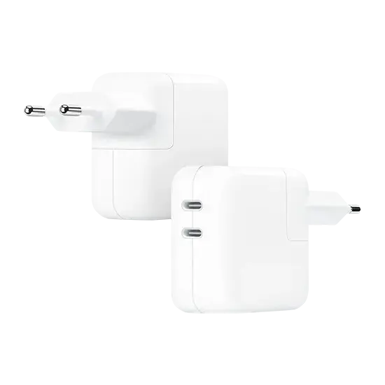 Apple 35W Dual USB-C Port Power Adapter - White