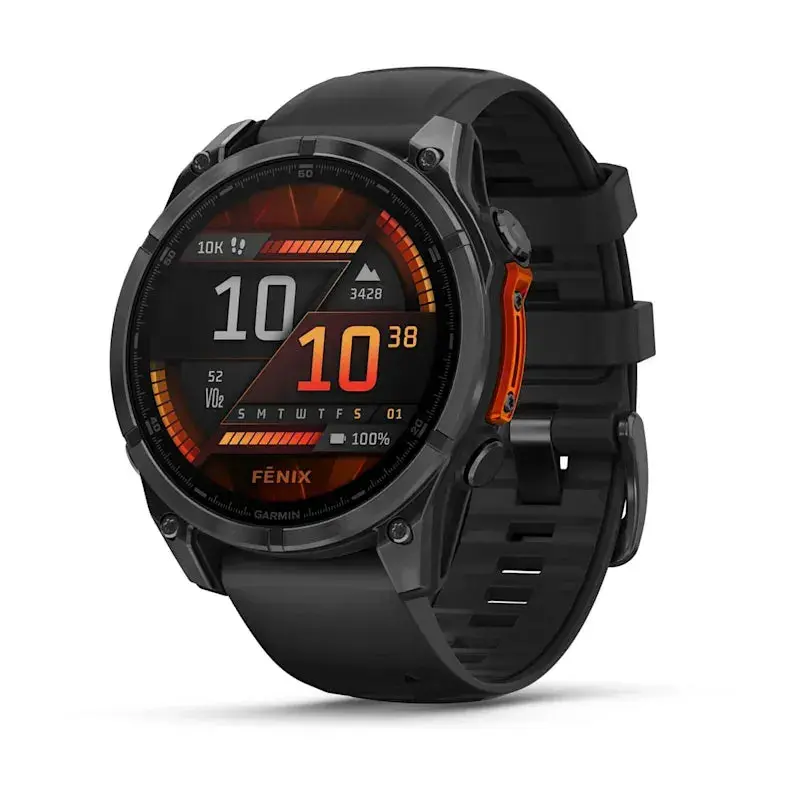 Garmin Fenix 8, 3,56 cm (1.4"), AMOLED, Touchscreen, 32 GB, WLAN, GPS