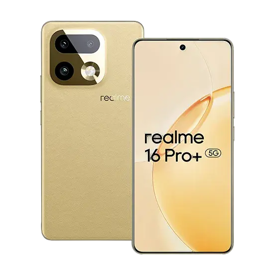 Realme 16 Pro+ 5G Dual Sim 12GB RAM 512GB, Gold