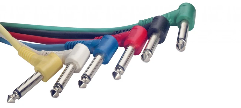 Patchkabel 15cm/Winkel-Klinke Stagg SPC015L E 6-Stück