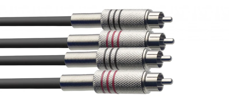 Stagg Kabel 2xCinch-Cinch (RCA) 6m STC6C