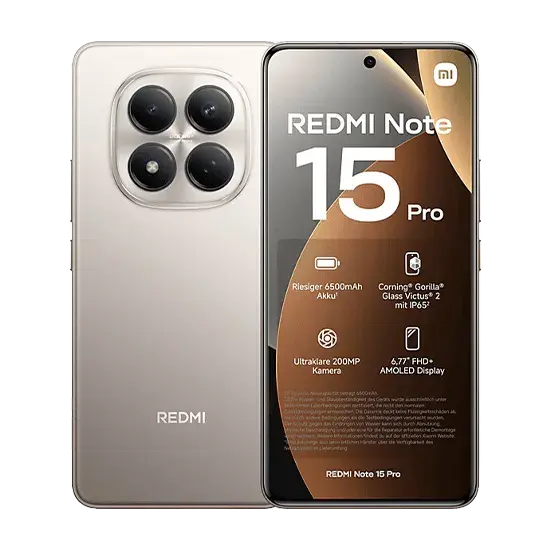 Xiaomi Redmi Note 15 Pro, 4G, Dual Sim, 8GB RAM, 256GB, Titanium