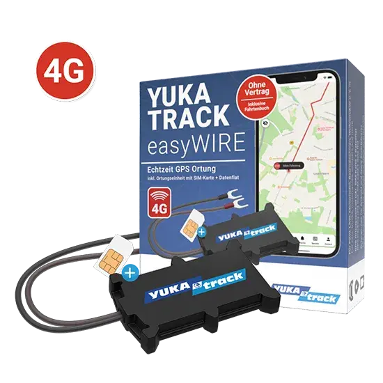 YUKAtrack IoT easyWire 4G AIO GPS Car Tracker with SIM+ Data Flat