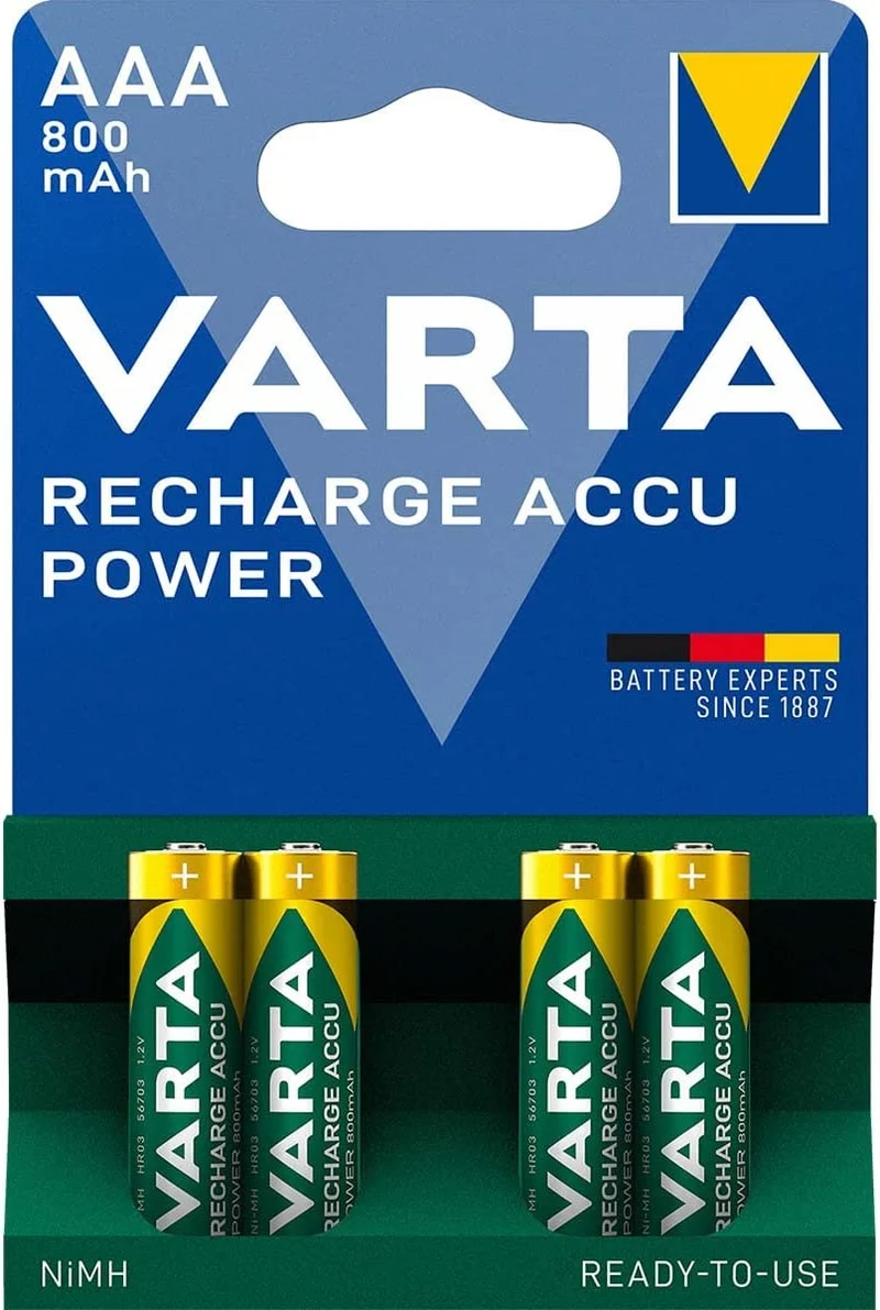 1.2V Micro 800mAh Varta Ready2Use 4-Pack