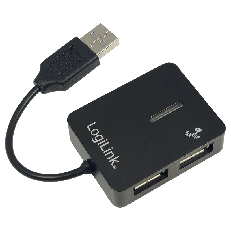 USB-Hub 2.0, 4-Port smile schwarz ohne
