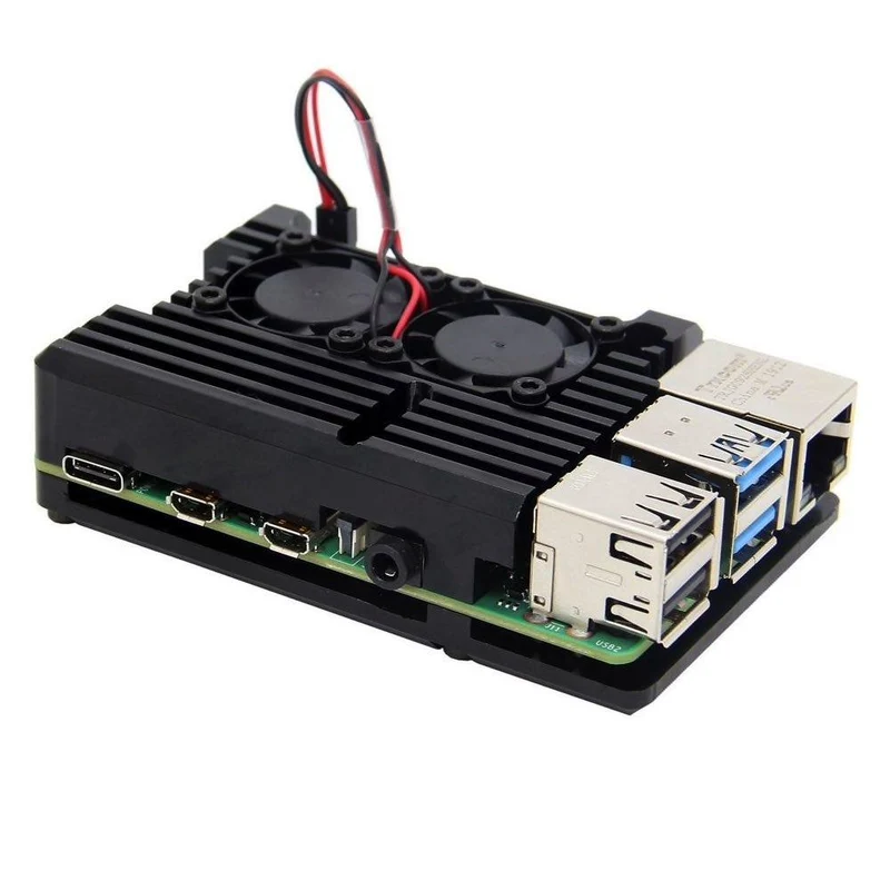 Raspberry Pi 4 Gehäuse Armor 2 Lüfter