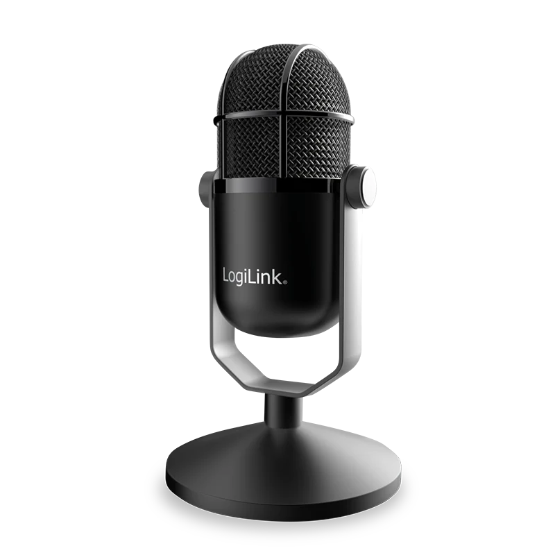 USB HD Mikrofon in Studio-Qualität Schwarz