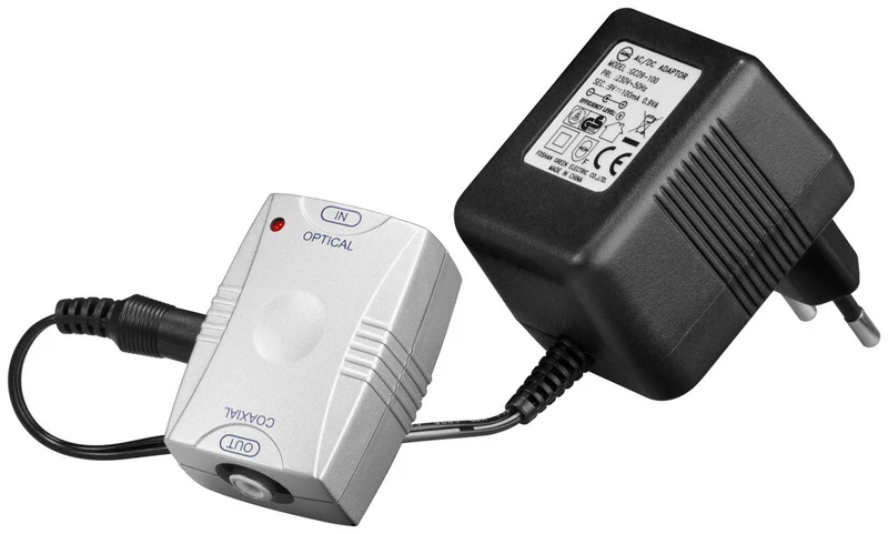 Opto-Koax-Konverter Toslink->Cinch
