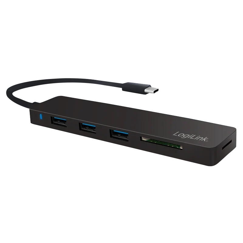 USB-C Hub, SD/MicroSD-Slot, 3x USB 3.0