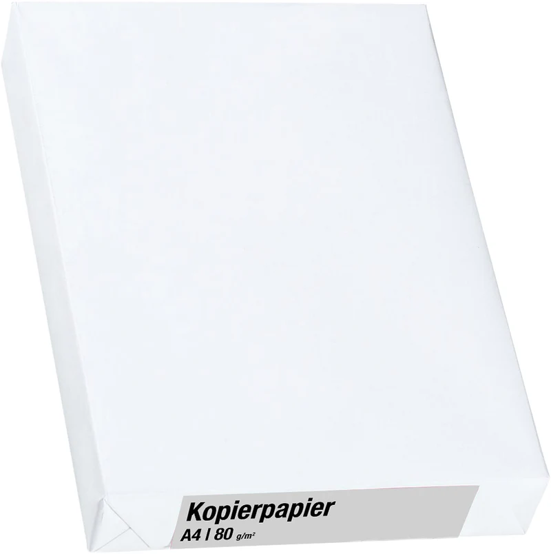KOPIERPAPIER DIN A4 weiß, 80gr/m²