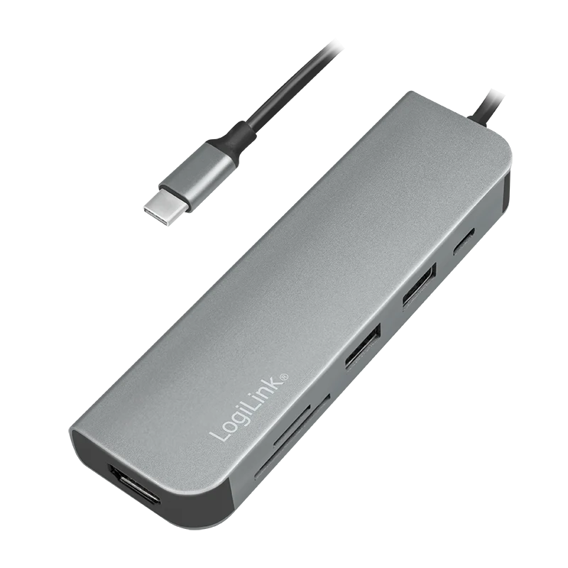 USB-C St -> HDMI/2xUSB-A/1x-C PD2.0/SD