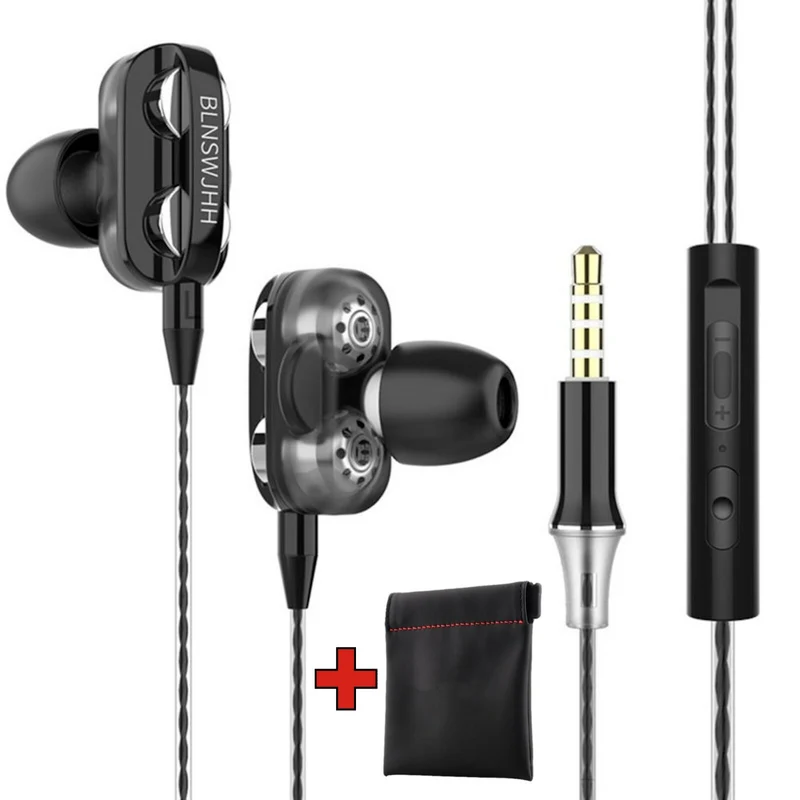 Super Bass In-Ear Doppeltreiber Kopfhörer X12 Ohrhörer Earphone Headset