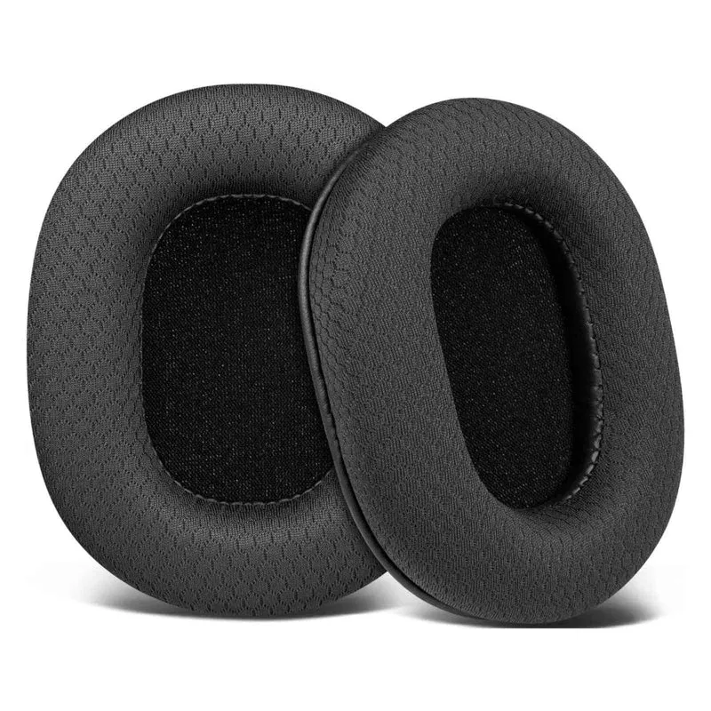 Ersatz Ohrpolster Audio Technica ATH M50X M40X M30X M20X MSR7 SX1 schwarz Mesh