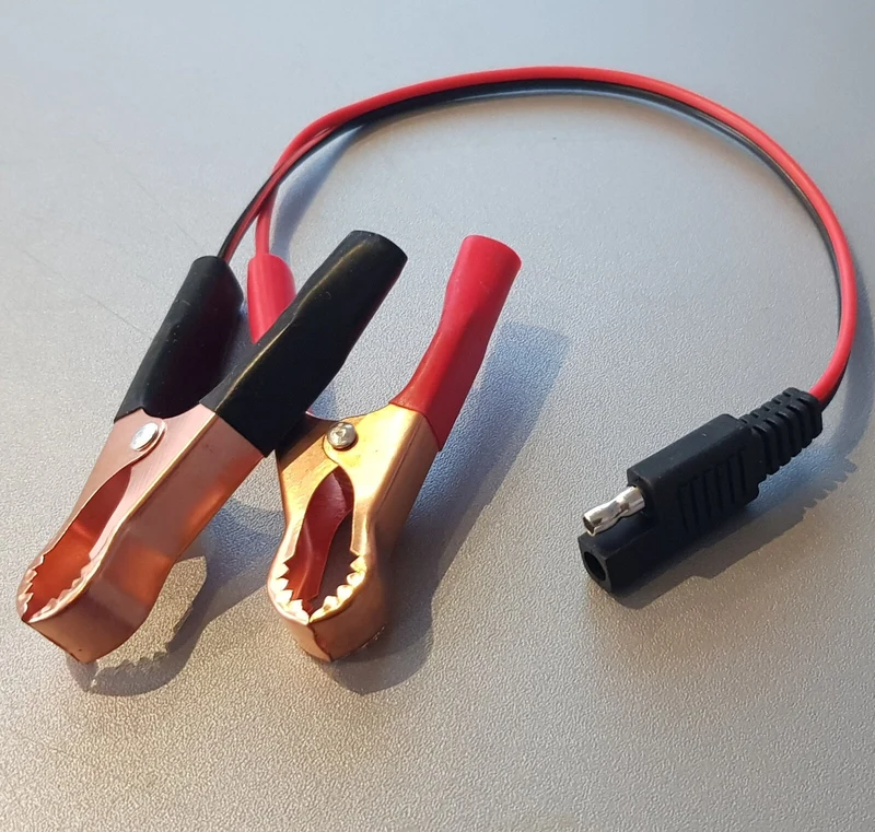 Anschlusskabel mit SAE 72 Stecker auf Batterieklemmen, KFZ Motorrad Nachrüstsatz