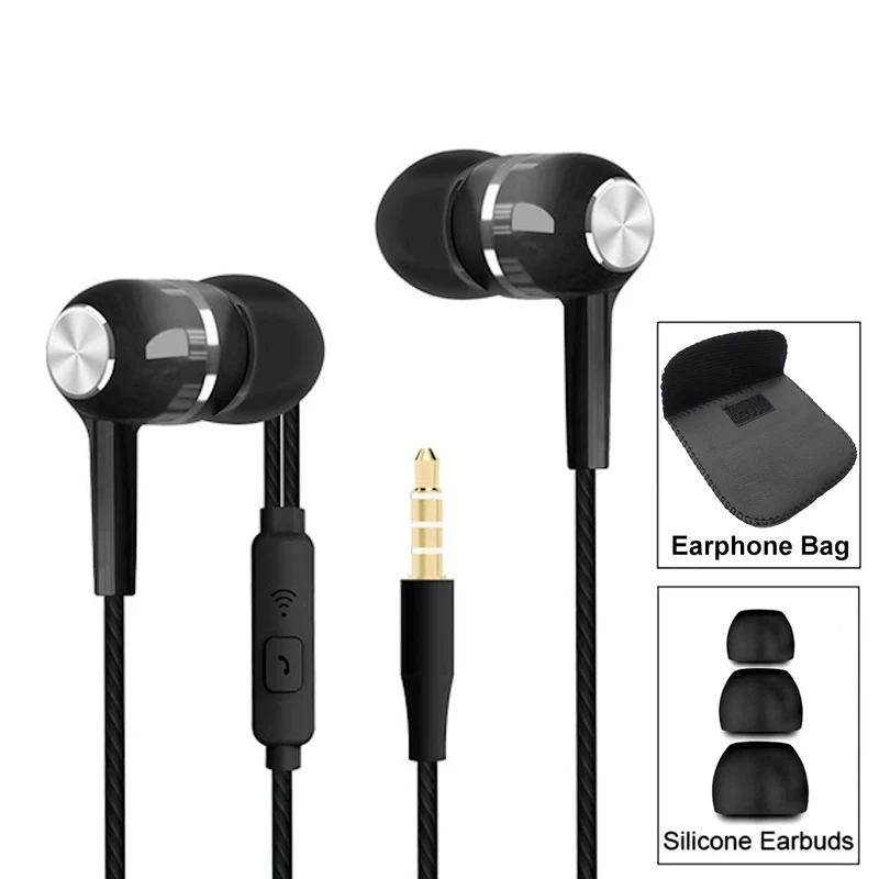 Super Bass In-Ear Kopfhörer Ohrhörer S12 Headset Earphone Headphone + Tasche