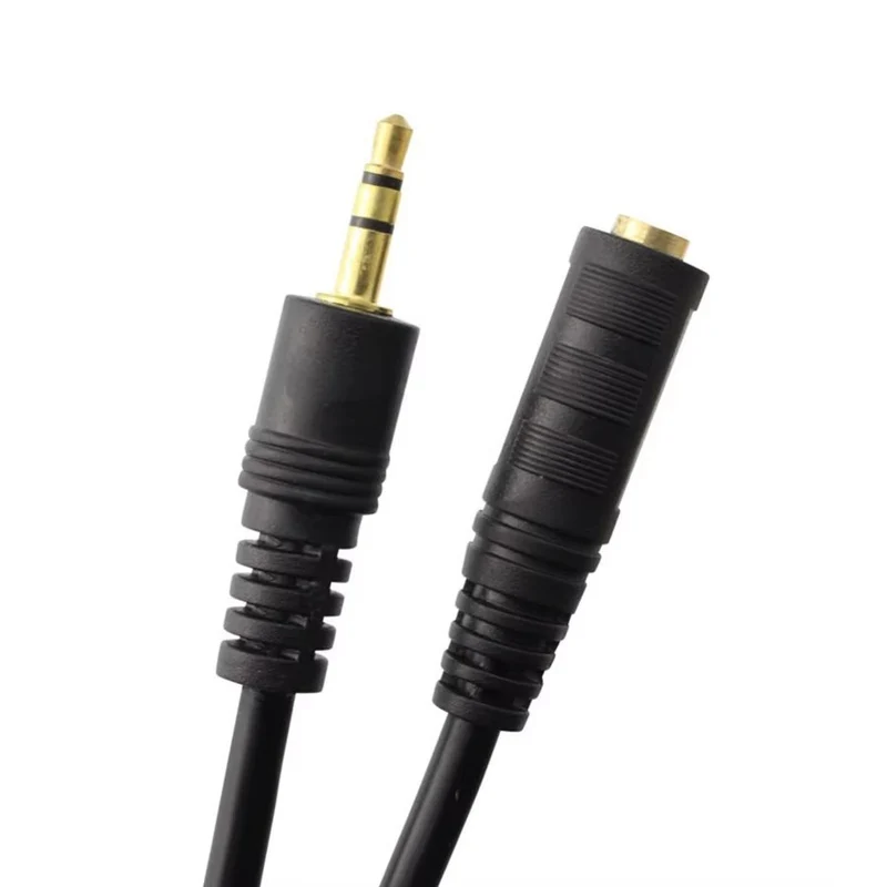 5m Audio Verlängerungskabel 🎧 OFC AUX 3,5mm Klinke Stecker/Buchse vergoldet