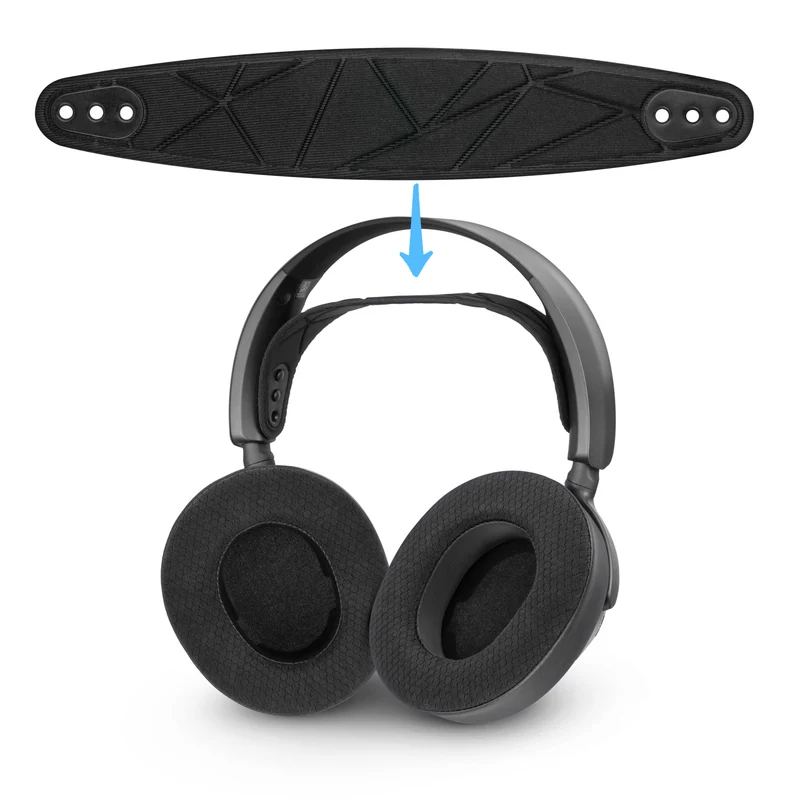 Ersatz-Kopfband für SteelSeries Arctis Nova 7P, 7X und weitere Modelle – Elastisches Kopfband aus Baumwollmischgewebe mit 3 Größeneinstellungen