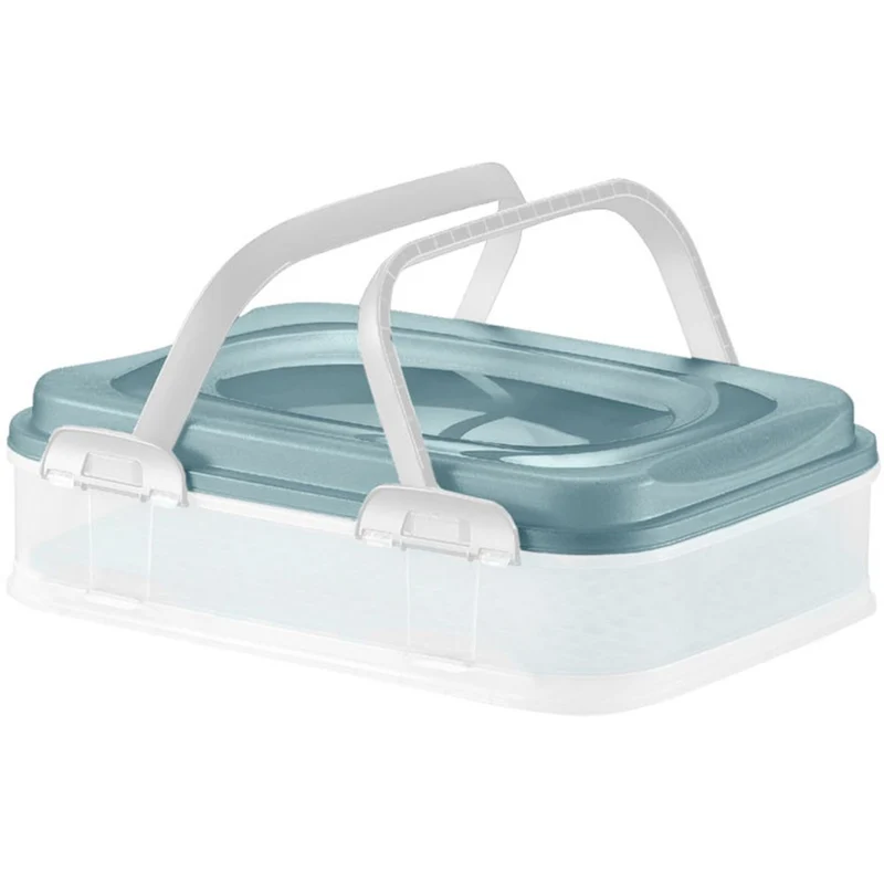 Lebensmittelbehälter Dolce 39 x 28,5 cm, aquamarinblau, DOMOTTI