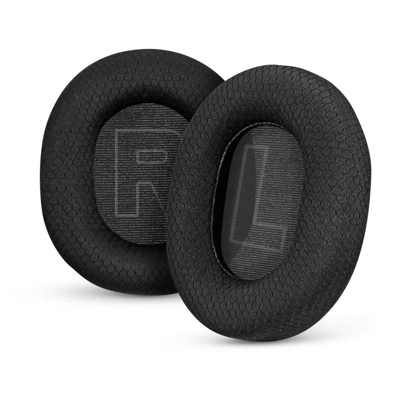 Stoff-Ohrpolster für Steelseries Arctis Nova Serie 1/P/X, 3, 5/P/X, 7/P/X, PRO & PRO für Xbox Headsets, atmungsaktives Mesh-Gewebe und hochwertiger Memory-Schaum