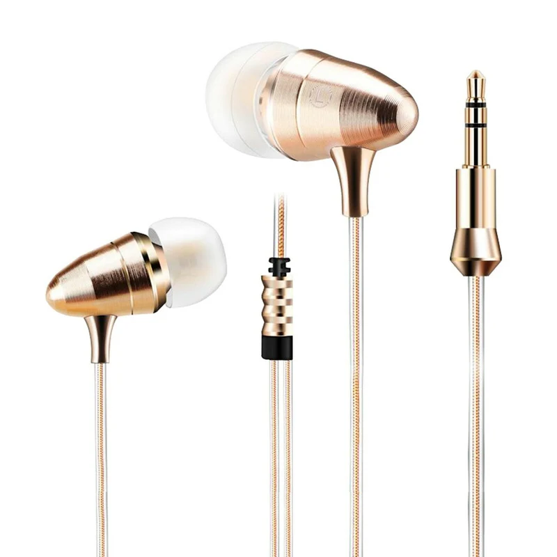Super Bass In-Ear Kopfhörer KZ X6 X6HS Gold High-End Headset Headphones PU Case