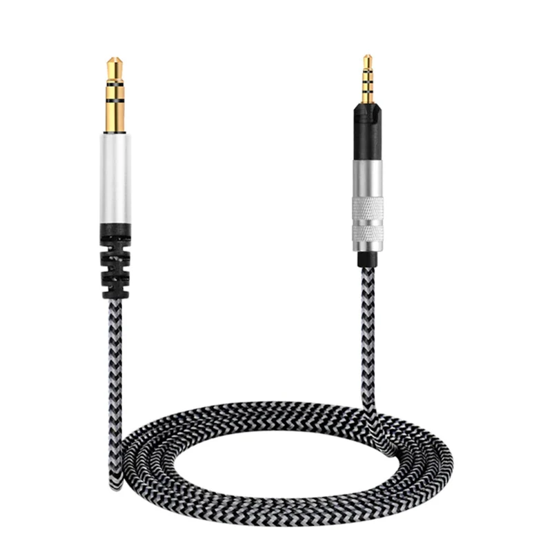 2m Ersatz Audio Nylon Anschlusskabel Sennheiser HD559 HD569 HD589 HD599...