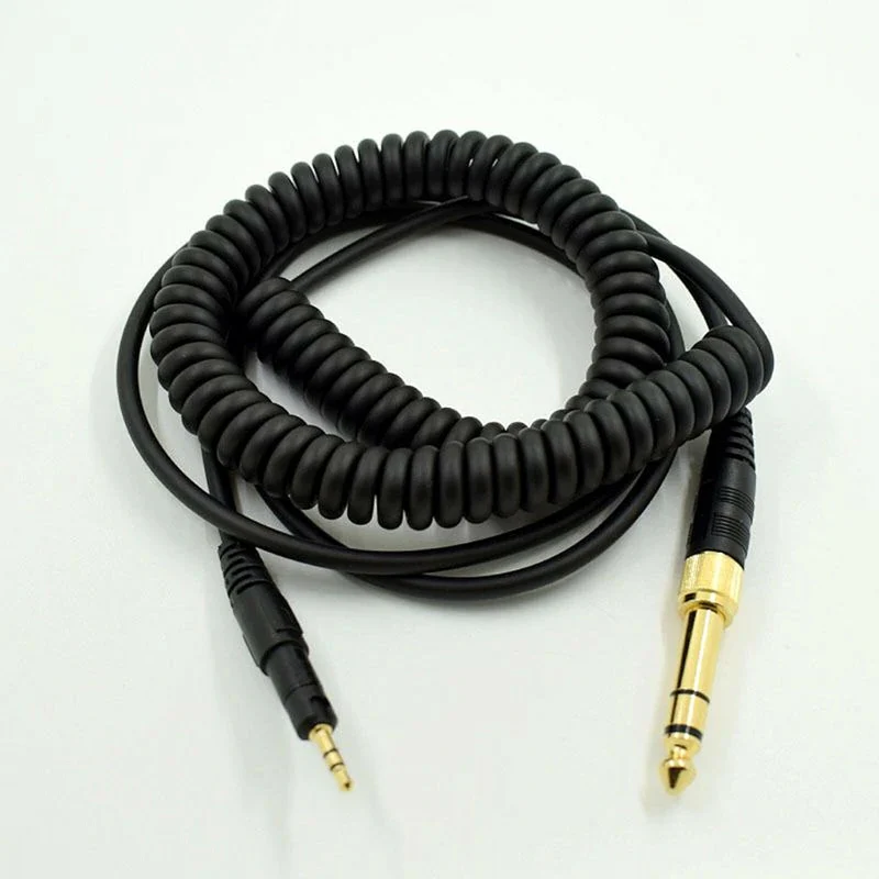 1,4-2,8m Audio Spiral Anschlusskabel Audio Technica Pioneer Sennheiser ...
