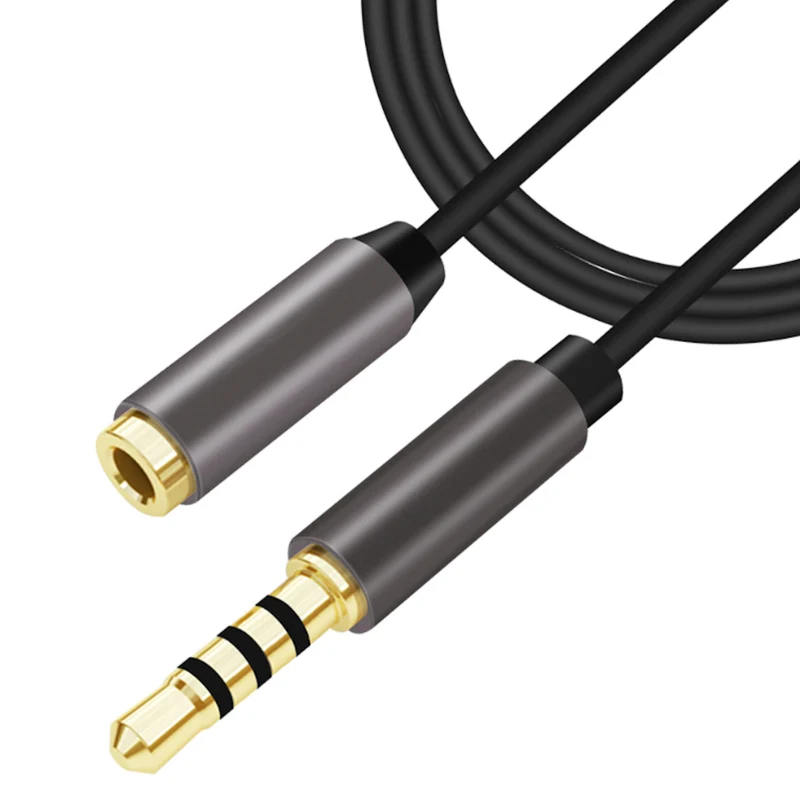 3m Audio Stereo Kopfhörer Headset Verlängerung 4-polig 3,5mm Stecker > Buchse S
