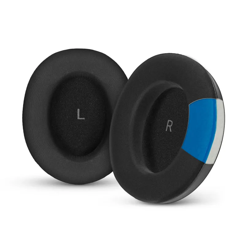 Hybrid-Ersatz-Ohrpolster für Sennheiser Momentum 4 Kopfhörer, weiches Kühlgel, seidig-weiches, atmungsaktives Gewebe mit PU-Leder und Memory-Schaum