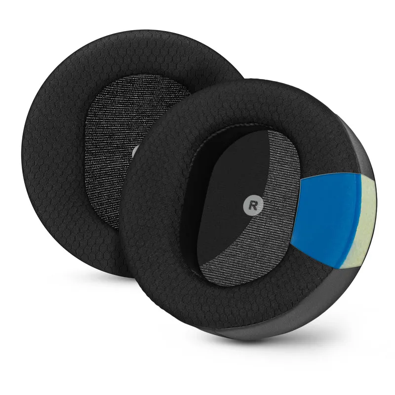 Hybrid-Ersatz-Ohrpolster mit abgewinkelter Form für Audeze Maxwell (GEN 1) Headsets, weiches Gel, atmungsaktives Mesh-Gewebe mit PU-Leder und Memory-Schaum