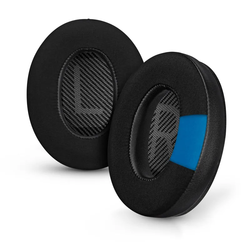 Hybrid-Ersatz-Ohrpolster für Bose QuietComfort 35 (QC35) Wireless-Kopfhörer, weiches Gel, atmungsaktives Gewebe mit PU-Leder und Memory-Schaum