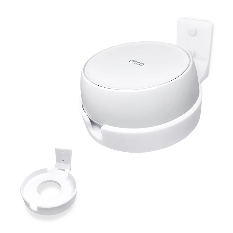 Schraubenlose Wandhalterung für TP-Link Deco BE25 Router, einfach zu installierende Halterung, Klebe- und Schraubbefestigung