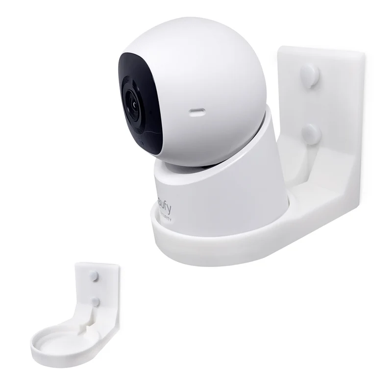 Wandhalterung für Eufy Indoor C220 & E30 Sicherheitskameras – Einfach zu installierende, passgenaue Halterung mit 3M VHB-Klebeband und Schrauben für eine sichere Befestigung