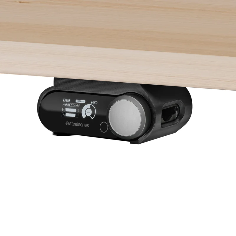 Untertischhalterung für SteelSeries Arctis Nova Pro Wireless, Nova Pro Omni & Nova Elite Basisstation – Sicherer Halt, einfache Montage mit Schrauben oder VHB-Klebeband