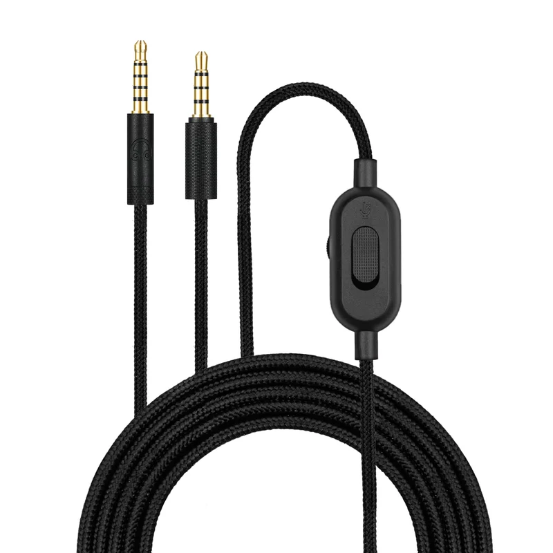 Ersatz-Audiokabel kompatibel mit Logitech G Pro, G Pro X, G433, G233 – Inline-Fernbedienung mit Stumm- und Lautstärkeregelung
