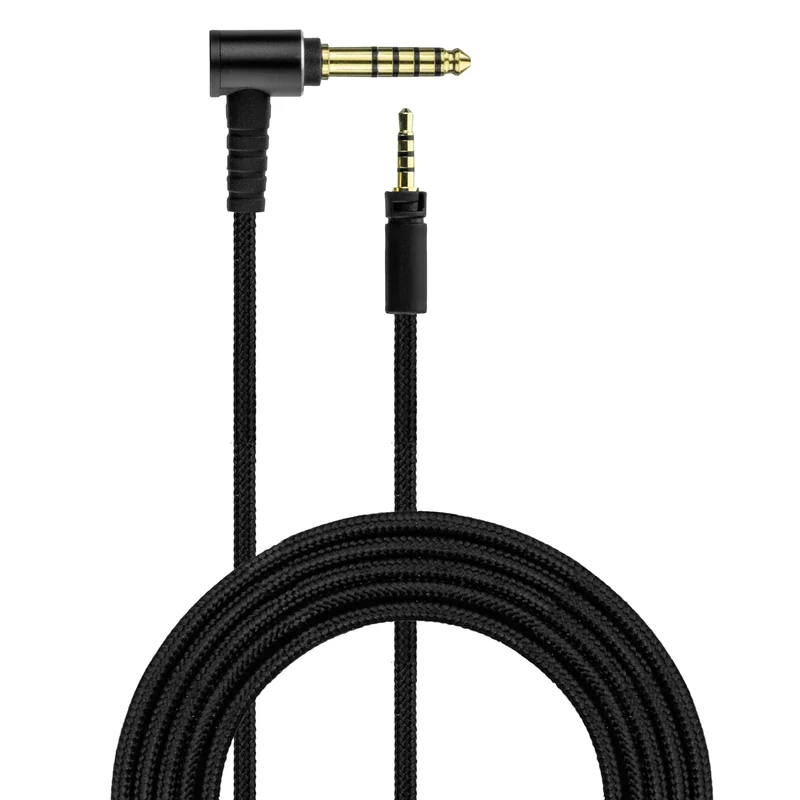 Symmetrisches Audiokabel, kompatibel mit Sennheiser Momentum-Kopfhörern – 2.5 mm Twist-Lock auf 4.4 mm TRRRS-symmetrische, vergoldete Stecker