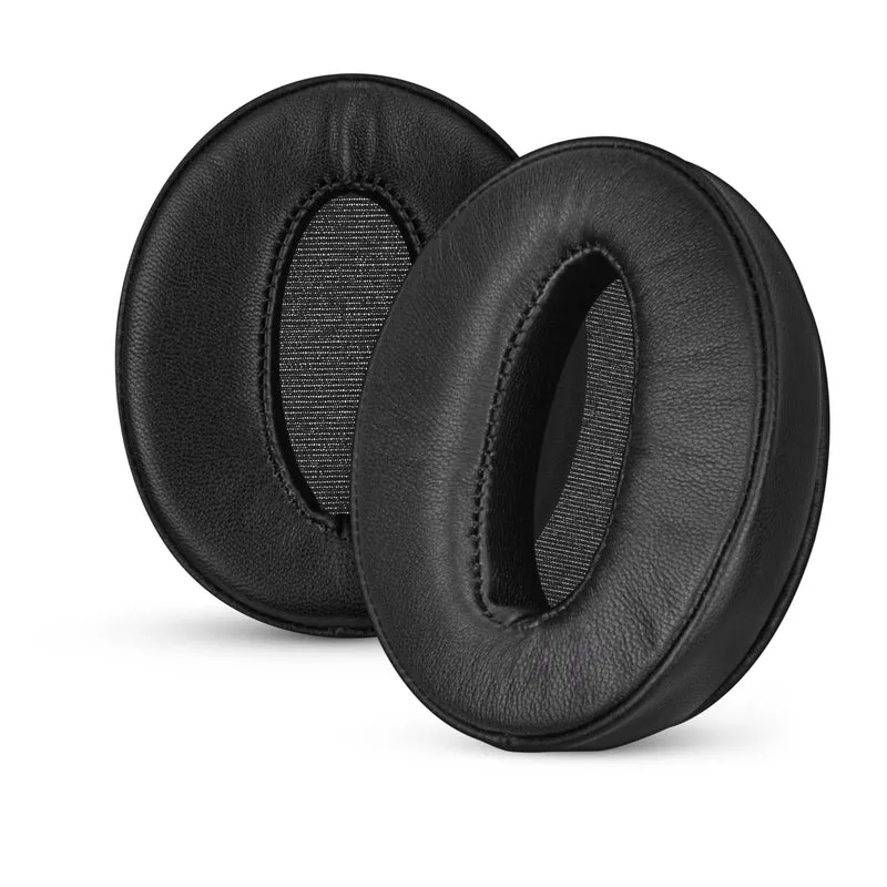 Ersatz-Ohrpolster für Sennheiser HD4.50BT, HD4.50BTNC, HD450BT, HD4.50SE, HD4.40BT, HD4.30G, HD4.20S, HD458BT, HD450, HD400S und HD350BT. Weiches Echtleder + Memory-Schaum