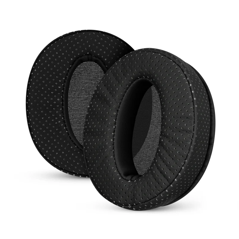 Ersatz-Ohrpolster mit Perforation für Sennheiser HD4.50BT, HD4.50BTNC, HD450BT, HD4.50SE, HD4.40BT, HD4.30G, HD4.20S, HD458BT, HD450, HD400S und HD 350BT – PU-Leder und Memory-Schaum