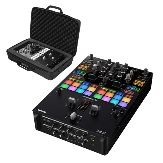 Pioneer DJ DJM-S7 Scratch Style DJ Mixer + Odyssey Streemline Series EVA-Molded Soft Case